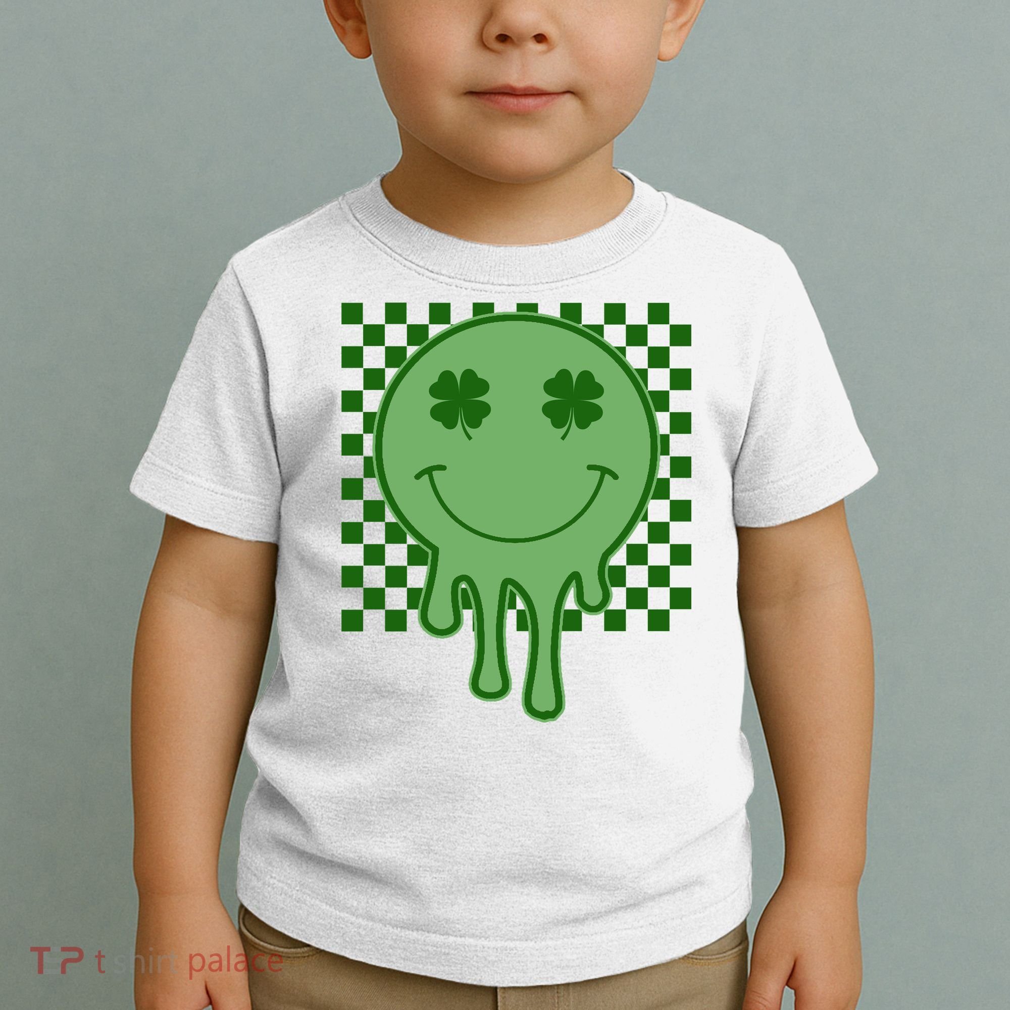 Retro Groovy St Patricks Smiley Toddler T-Shirt