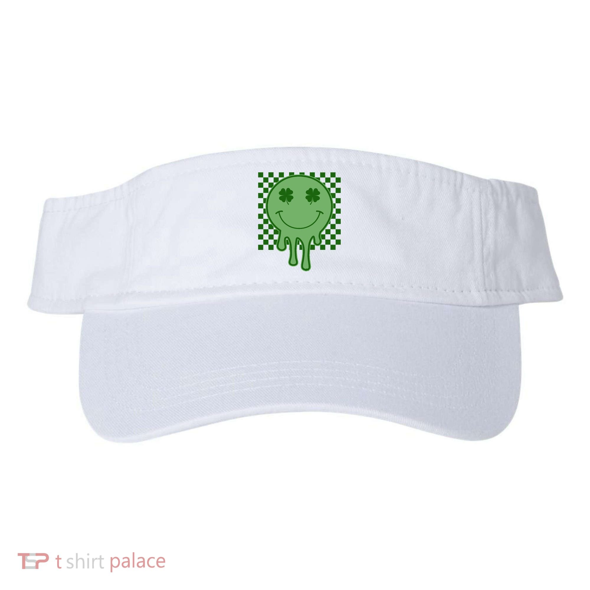 Retro Groovy St Patricks Smiley Visor