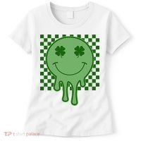 Retro Groovy St Patricks Smiley Women's T-Shirt thumb 0
