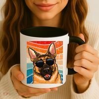 Retro German Shepherd German Shepherd Dog Coffee Mug thumb 3