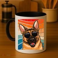 Retro German Shepherd German Shepherd Dog Coffee Mug thumb 4