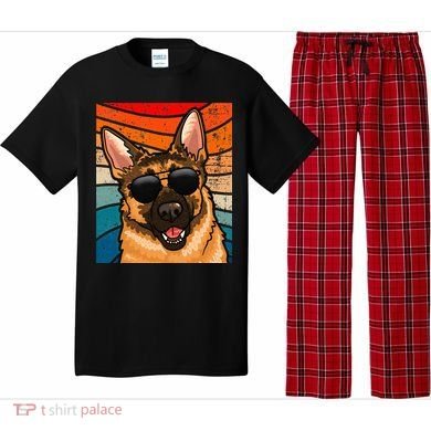 Retro German Shepherd German Shepherd Dog Pajama Set