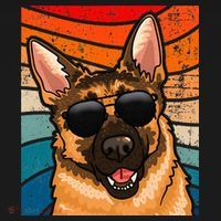 Retro German Shepherd German Shepherd Dog Women's Hoodie thumb 2