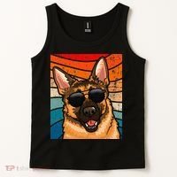Retro German Shepherd German Shepherd Dog Tank Top thumb 2