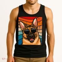 Retro German Shepherd German Shepherd Dog Tank Top thumb 3