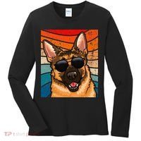 Retro German Shepherd German Shepherd Dog Women's Long Sleeve Shirt thumb 0