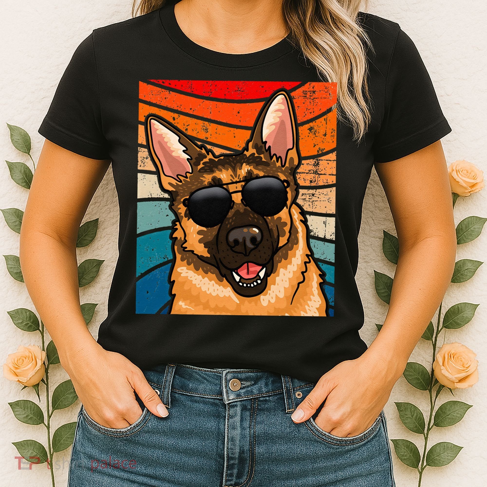 Retro German Shepherd German Shepherd Dog Women's T-Shirt