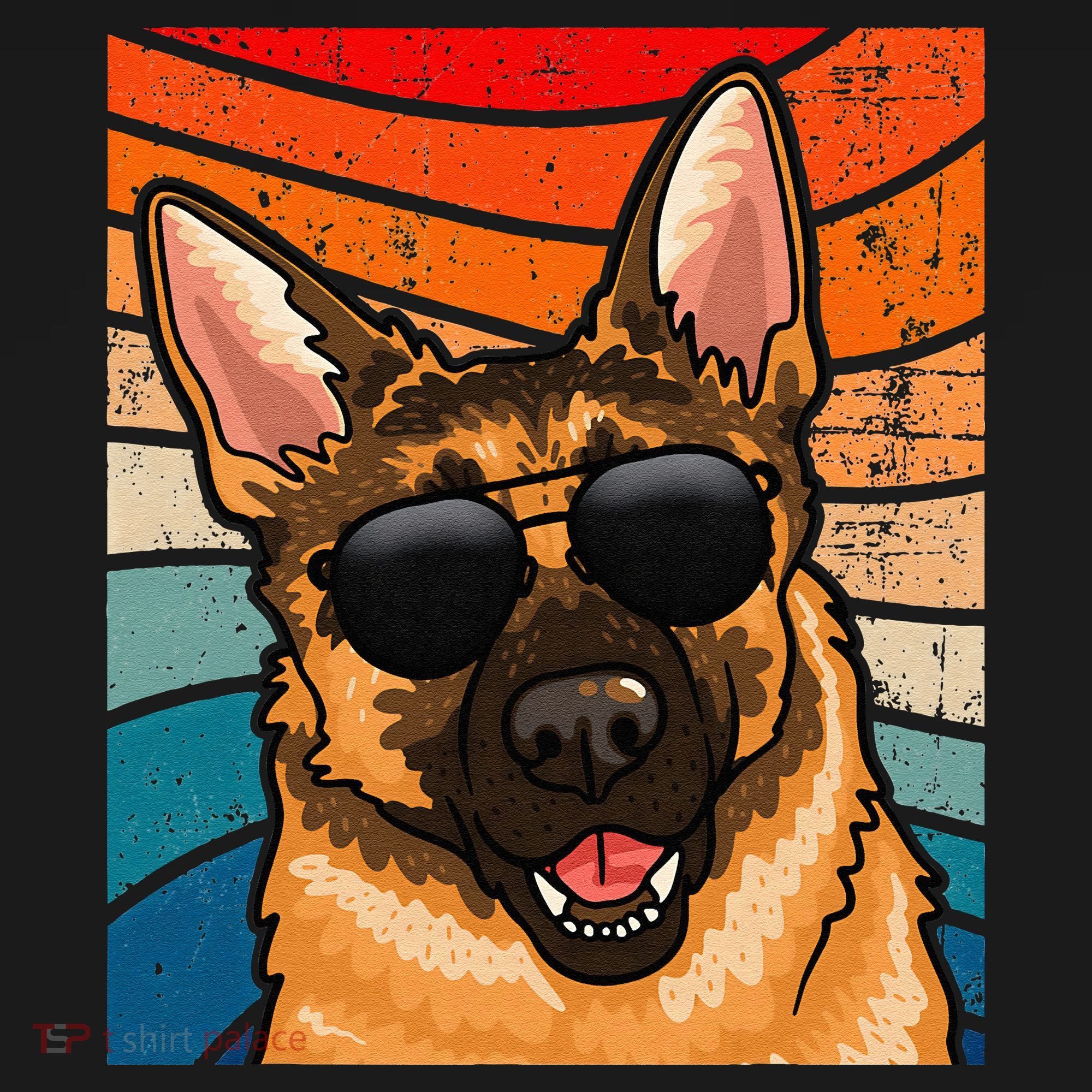 Retro German Shepherd German Shepherd Dog Women's T-Shirt