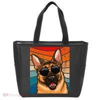 Retro German Shepherd German Shepherd Dog Tote Bag thumb 0