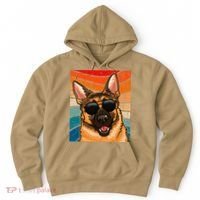 Retro German Shepherd German Shepherd Dog Hoodie thumb 0