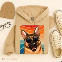 Retro German Shepherd German Shepherd Dog Hoodie thumb 4