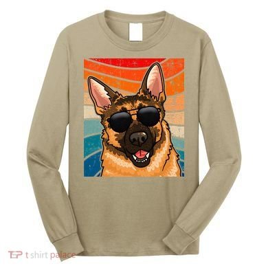 Retro German Shepherd German Shepherd Dog Long Sleeve Shirt