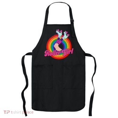 Roller Girl Skater Skating Retro Vintage 70s 80s Skates Apron