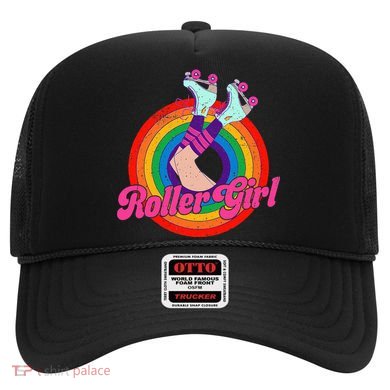 Roller Girl Skater Skating Retro Vintage 70s 80s Skates Hat