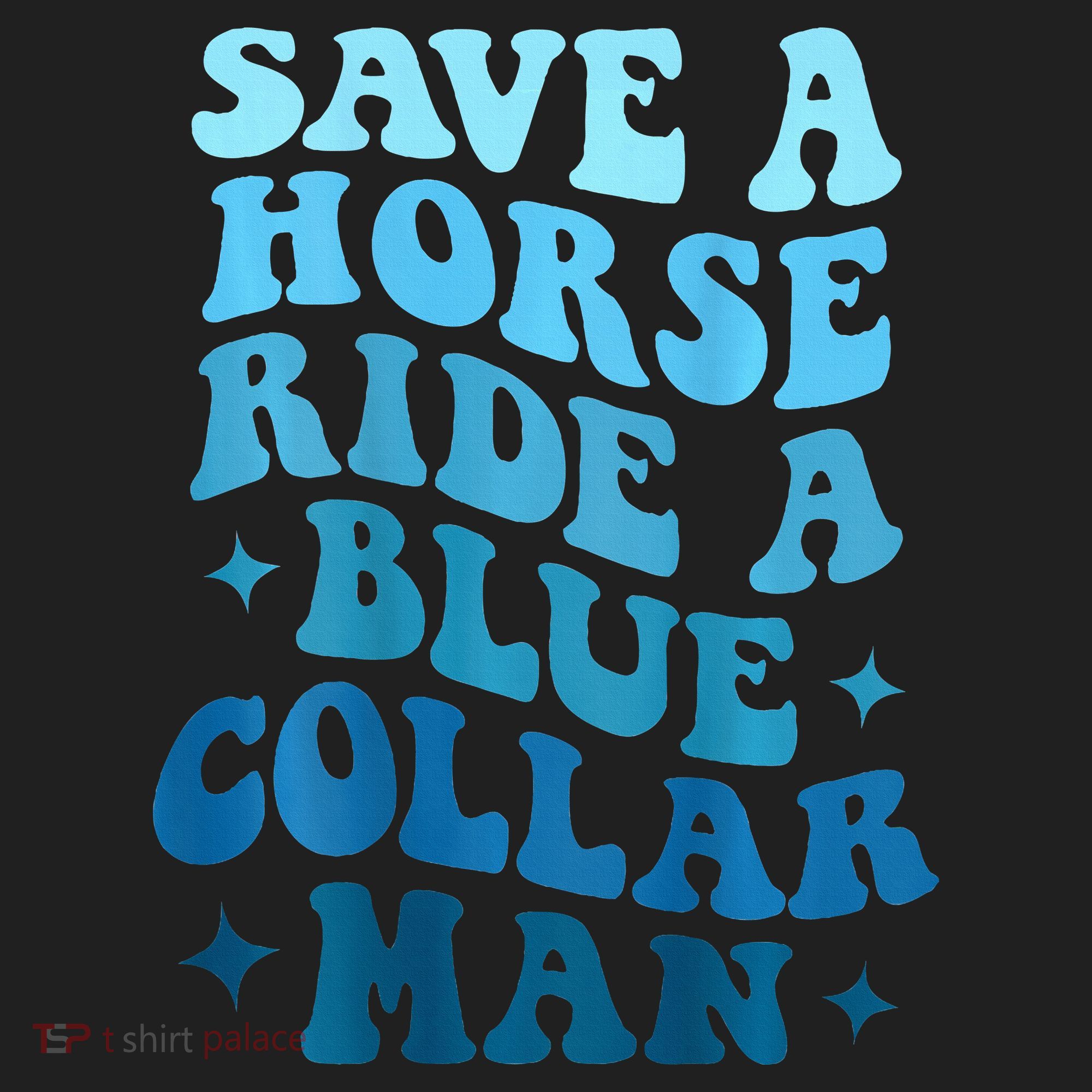 Retro Groovy Save A Horse Ride A Blue Collar Man Golf Towel