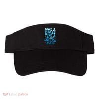 Retro Groovy Save A Horse Ride A Blue Collar Man Visor thumb 0