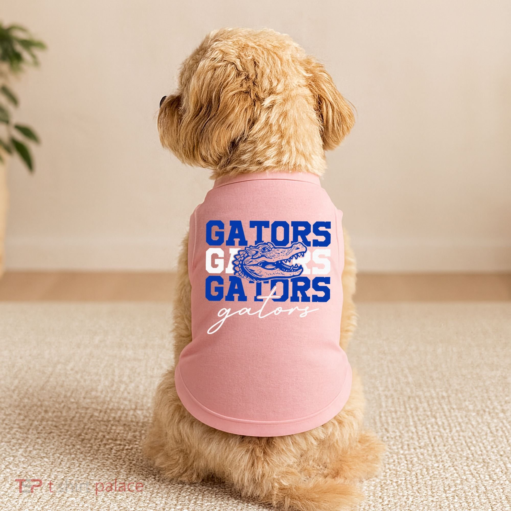 Retro Gators School Sports Name Team Doggie Tank