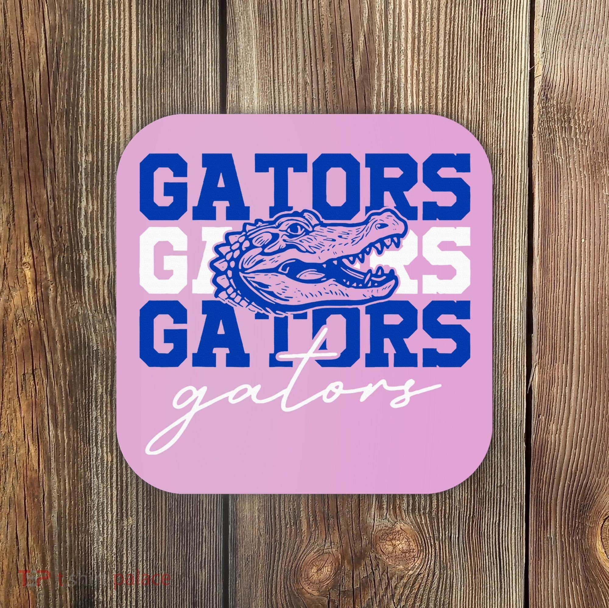 Retro Gators School Sports Name Team Coaster