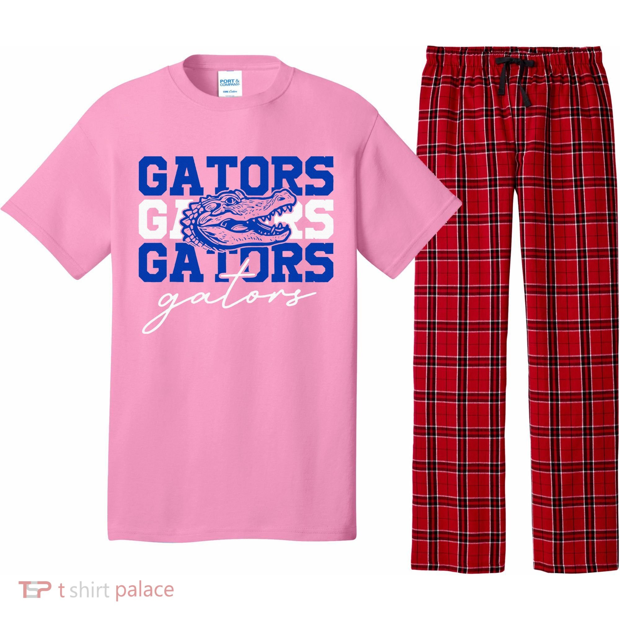 Retro Gators School Sports Name Team Pajama Set