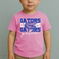 Retro Gators School Sports Name Team Toddler T-Shirt thumb 2