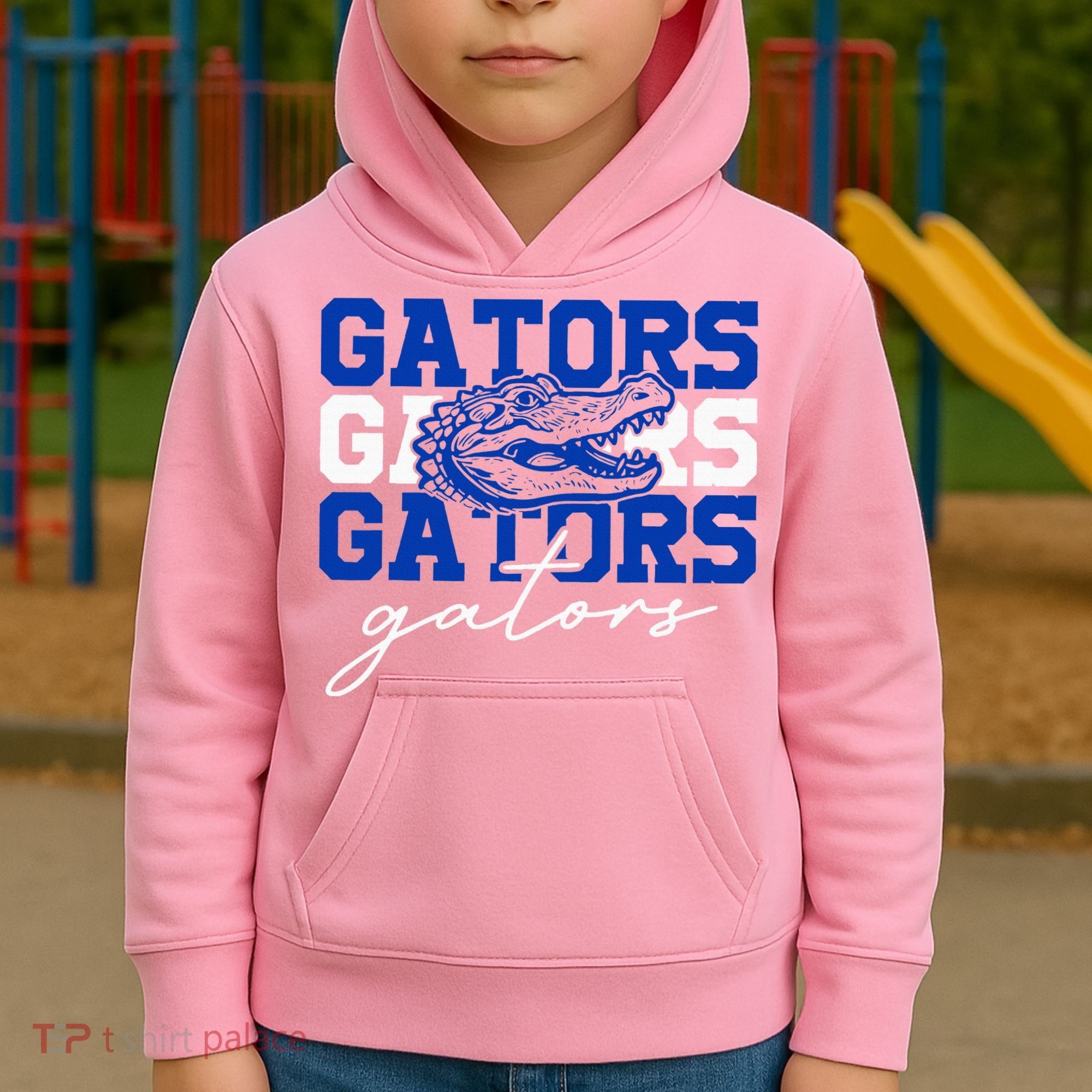 Retro Gators School Sports Name Team Kids Hoodie