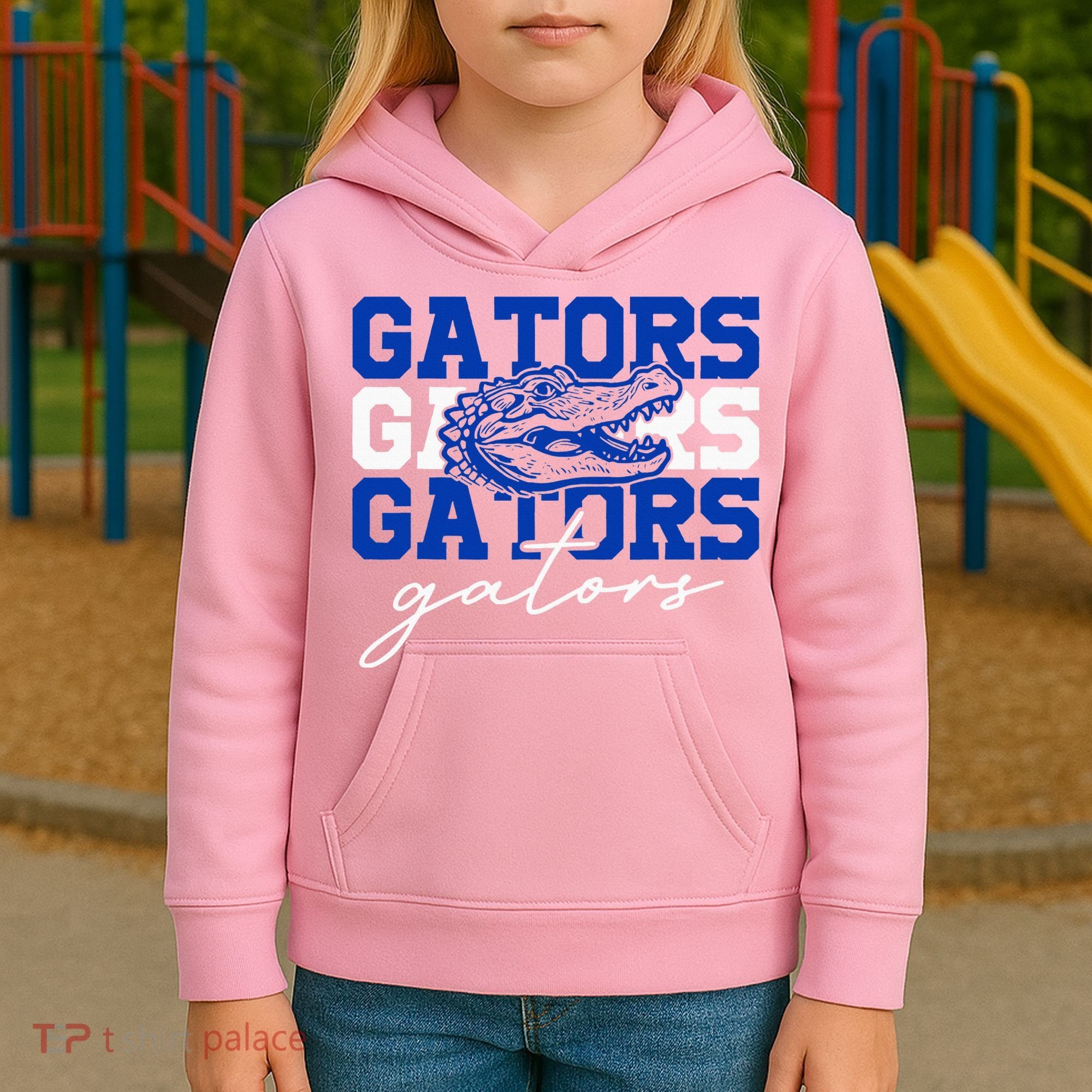 Retro Gators School Sports Name Team Kids Hoodie