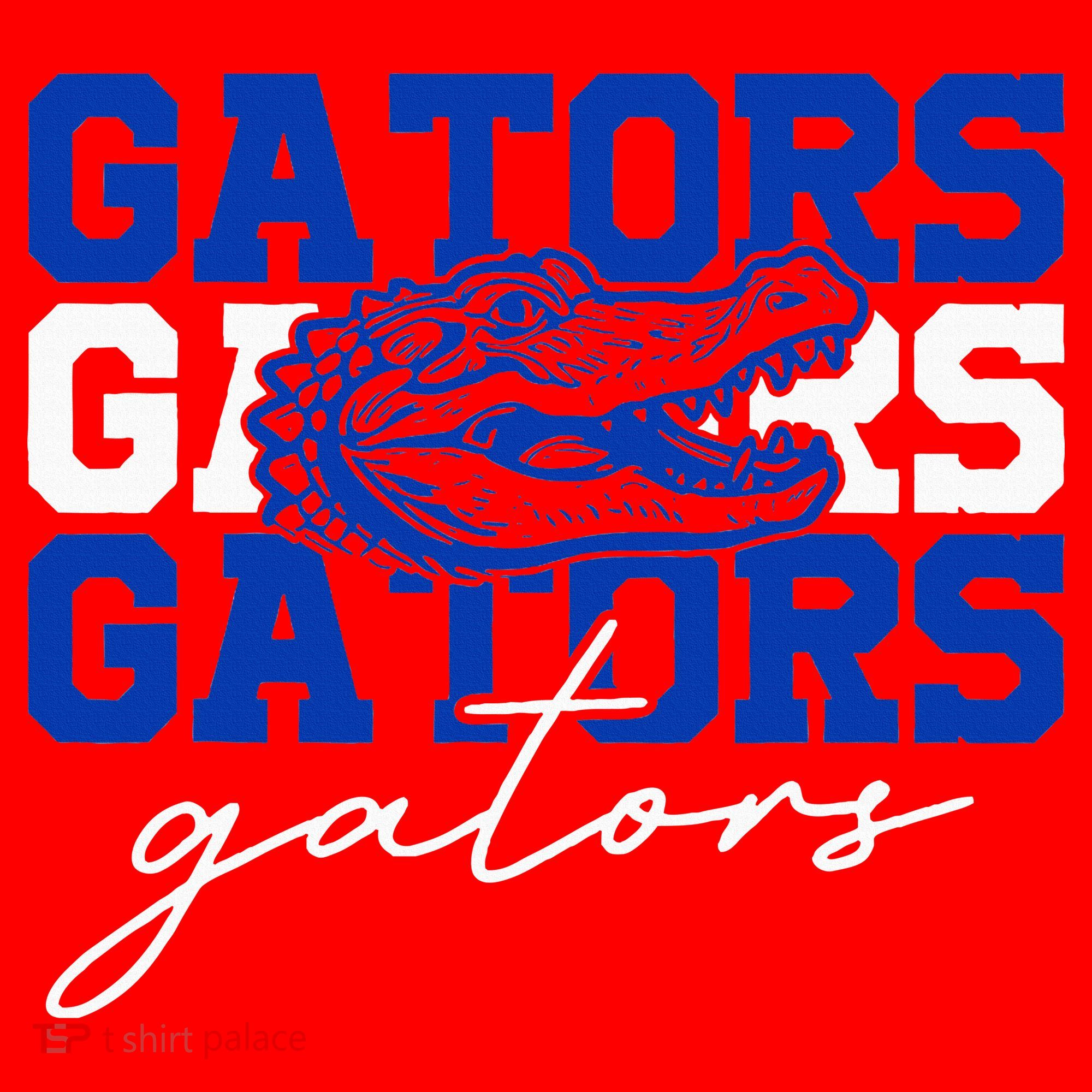 Retro Gators School Sports Name Team Santa Hat
