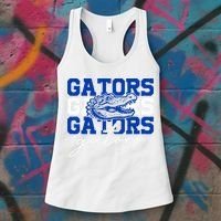 Retro Gators School Sports Name Team Women's Tank Top thumb 3