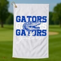 Retro Gators School Sports Name Team Golf Towel thumb 1