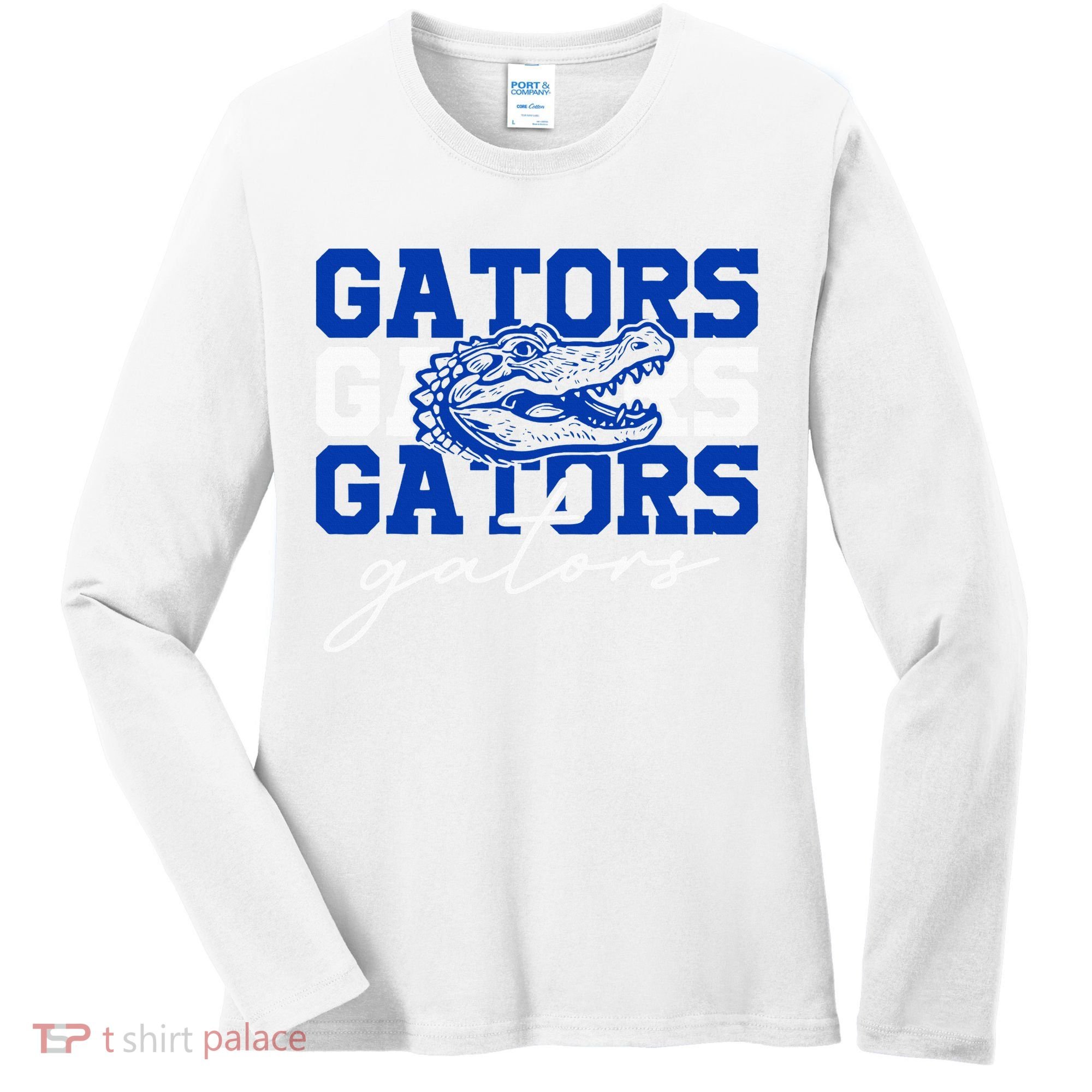 Retro Gators School Sports Name Team Women's Long Sleeve Shirt