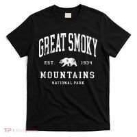 Retro Great Smoky Mountains National Park Hiking T-Shirt thumb 0
