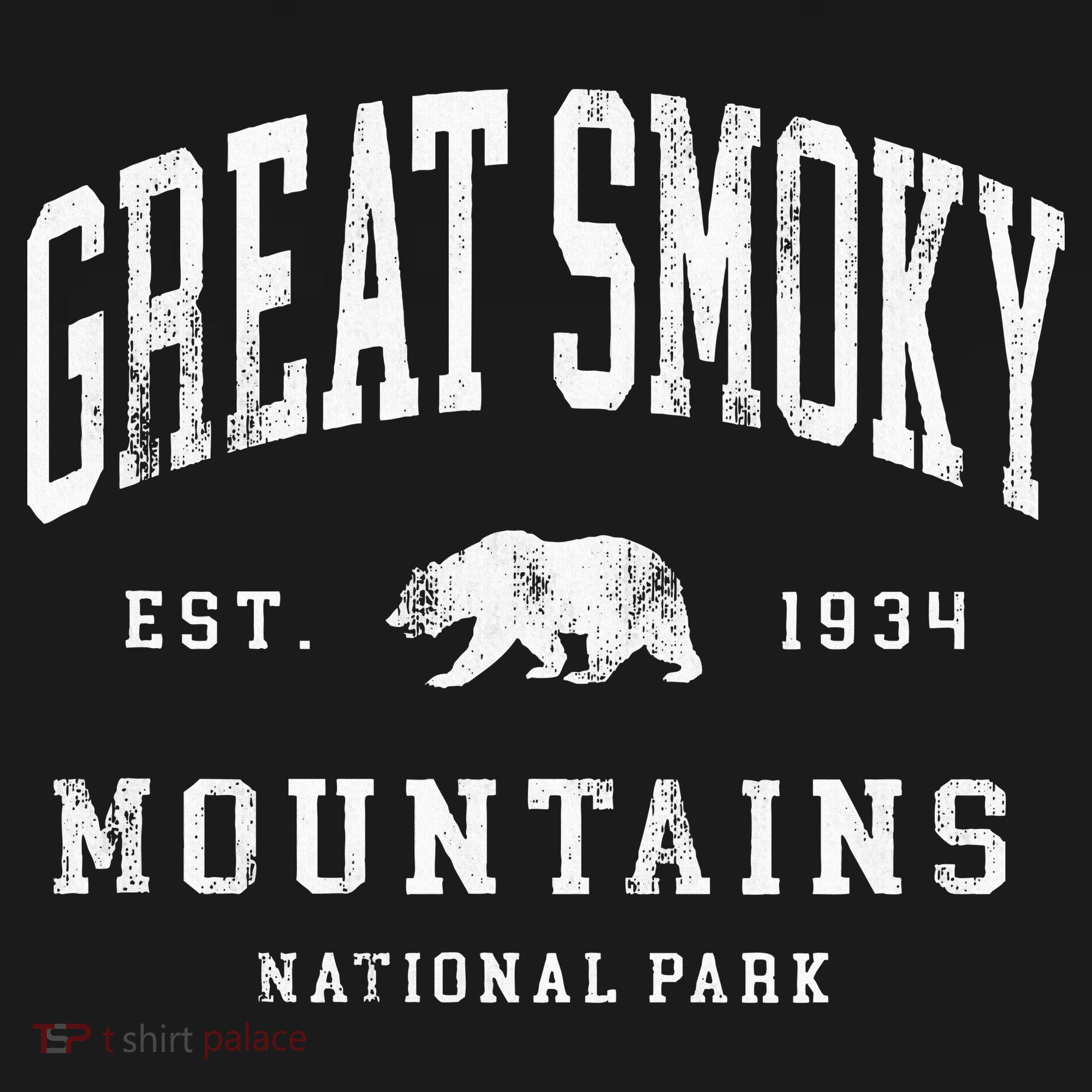 Retro Great Smoky Mountains National Park Hiking Women's Hoodie