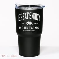 Retro Great Smoky Mountains National Park Hiking Tumbler thumb 0