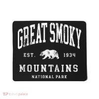 Retro Great Smoky Mountains National Park Hiking Mousepad thumb 0