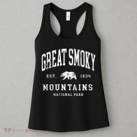 Retro Great Smoky Mountains National Park Hiking Women's Tank Top thumb 3