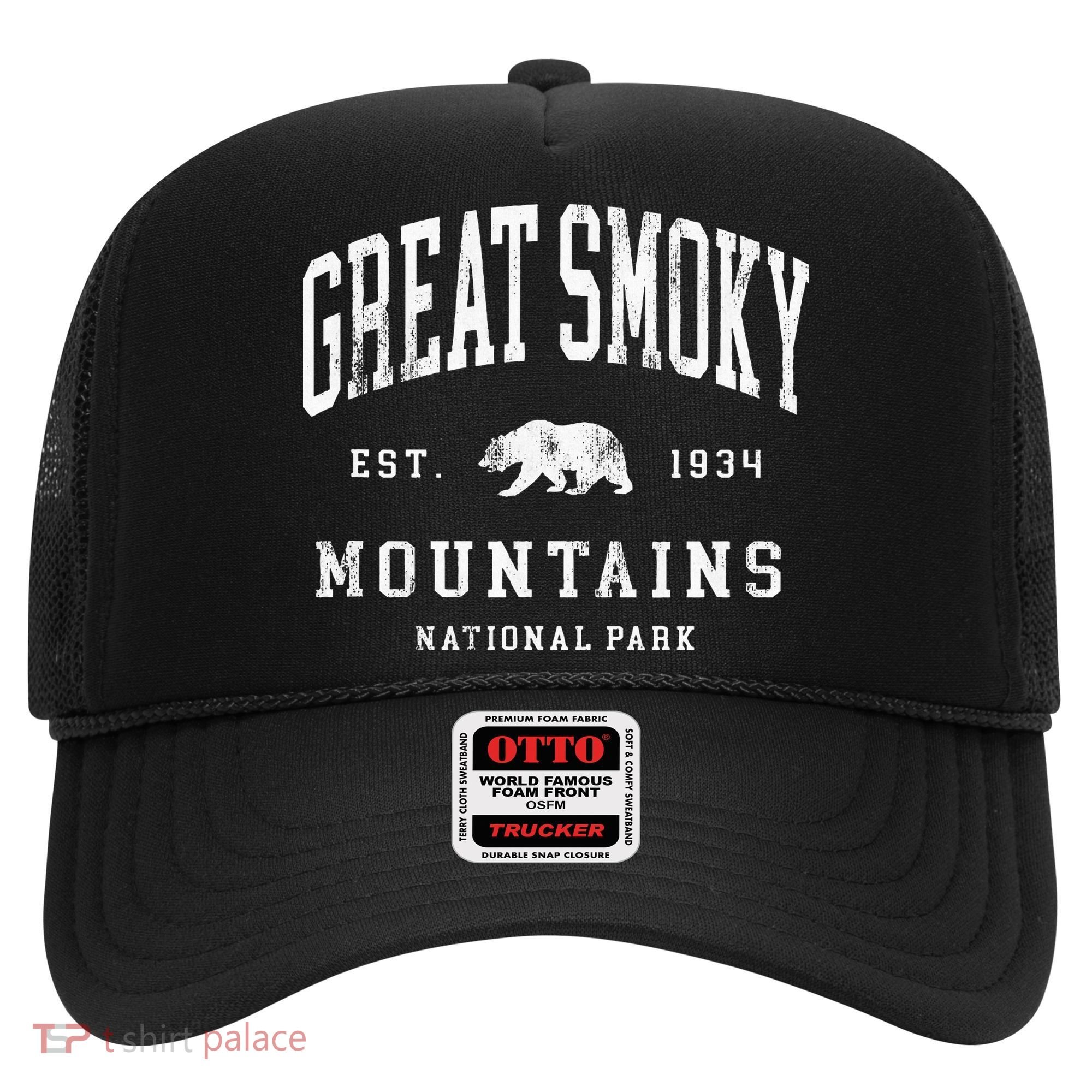 Retro Great Smoky Mountains National Park Hiking Hat