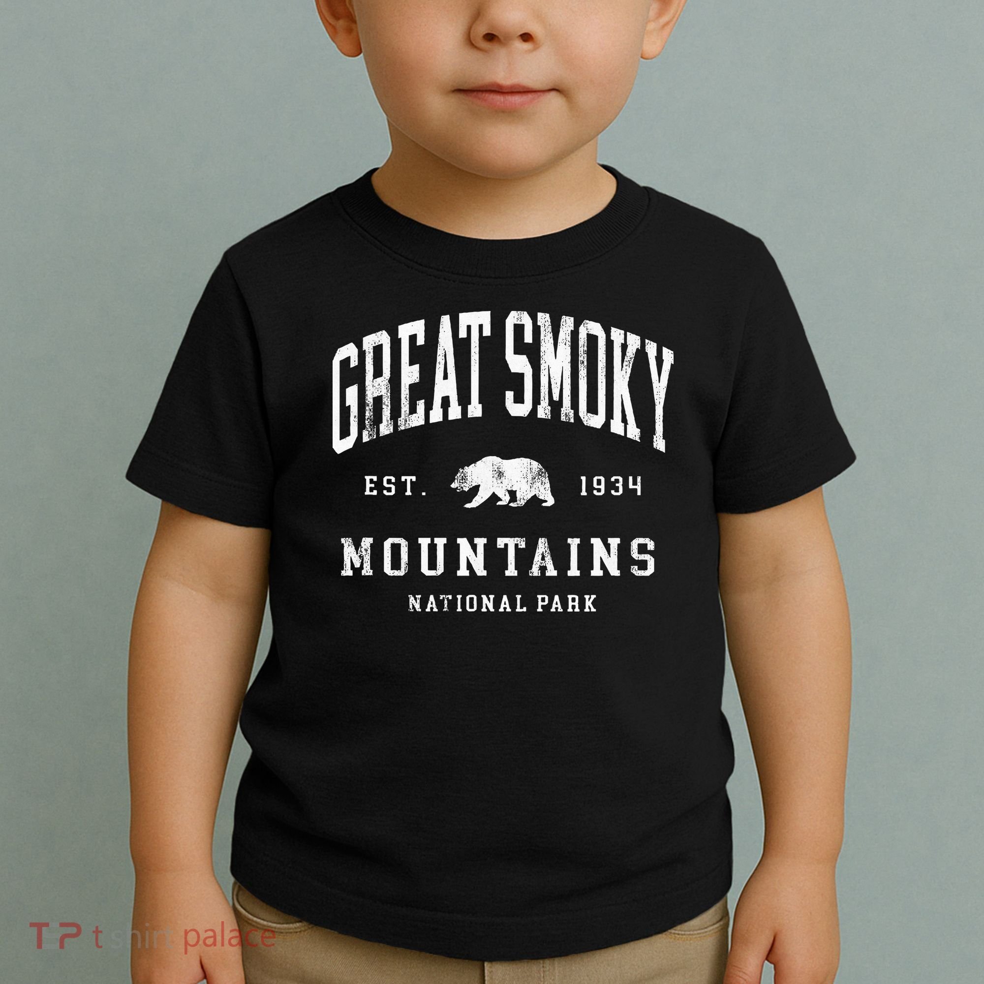 Retro Great Smoky Mountains National Park Hiking Toddler T-Shirt