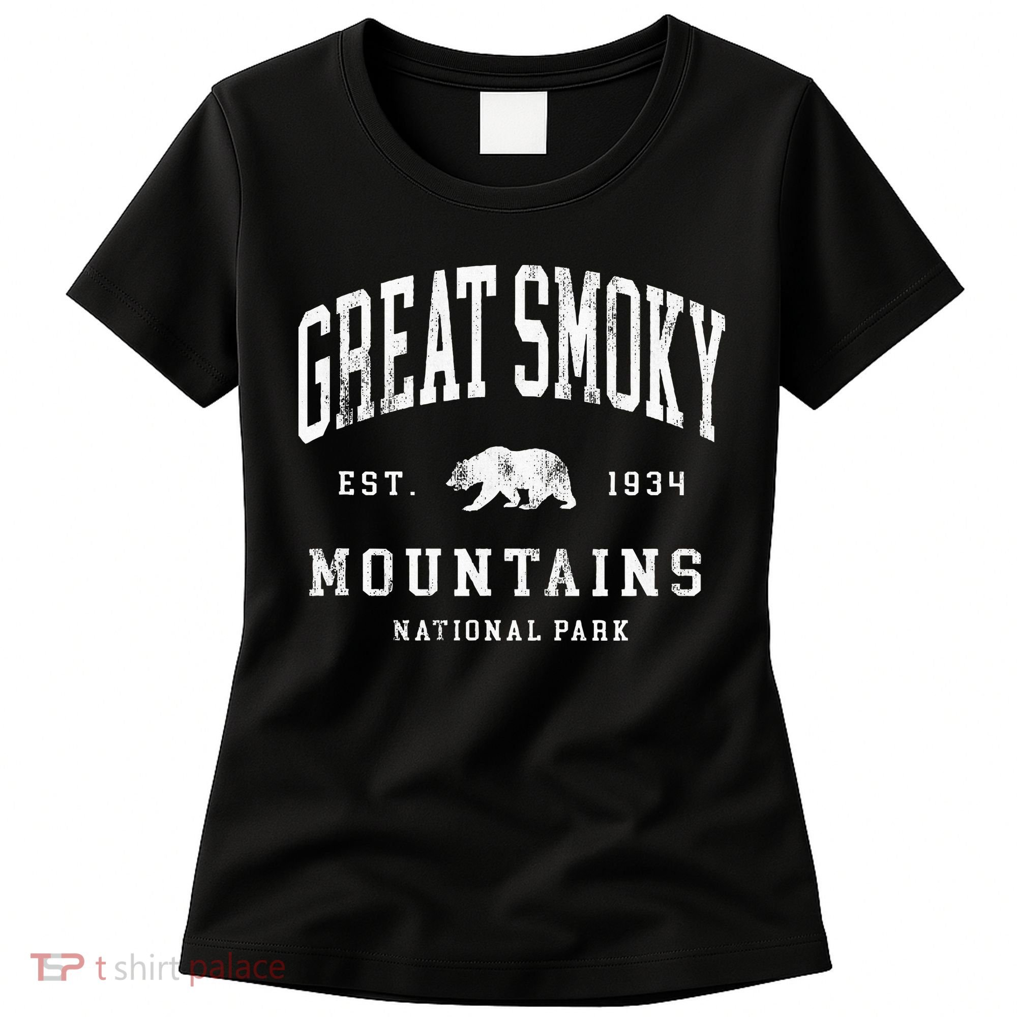 Retro Great Smoky Mountains National Park Hiking Women's T-Shirt