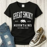 Retro Great Smoky Mountains National Park Hiking Women's T-Shirt thumb 3