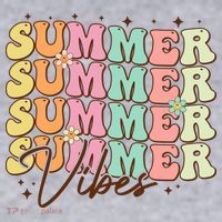 Retro Groovy Summer Vibes For  Summer Vacation Women's Sweatshirt thumb 2