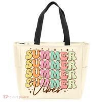 Retro Groovy Summer Vibes For  Summer Vacation Tote Bag thumb 0