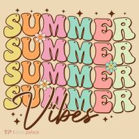 Retro Groovy Summer Vibes For  Summer Vacation Tote Bag thumb 4
