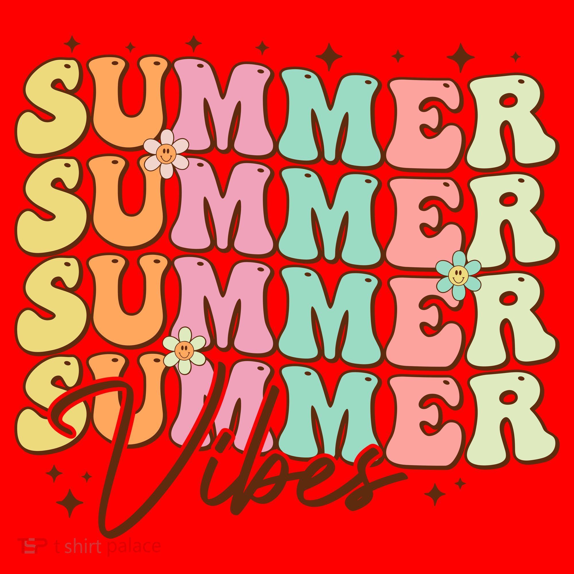 Retro Groovy Summer Vibes For  Summer Vacation Santa Hat
