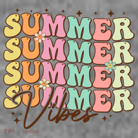 Retro Groovy Summer Vibes For  Summer Vacation Toddler Hoodie thumb 2