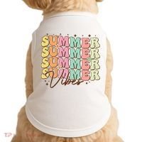 Retro Groovy Summer Vibes For  Summer Vacation Doggie Tank thumb 0