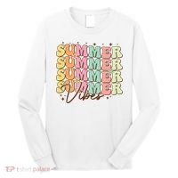 Retro Groovy Summer Vibes For  Summer Vacation Long Sleeve Shirt thumb 0
