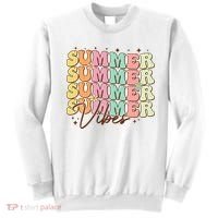 Retro Groovy Summer Vibes For  Summer Vacation Sweatshirt thumb 0