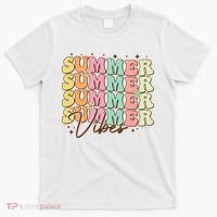 Retro Groovy Summer Vibes For  Summer Vacation T-Shirt thumb 0