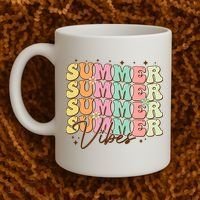 Retro Groovy Summer Vibes For  Summer Vacation Coffee Mug thumb 2