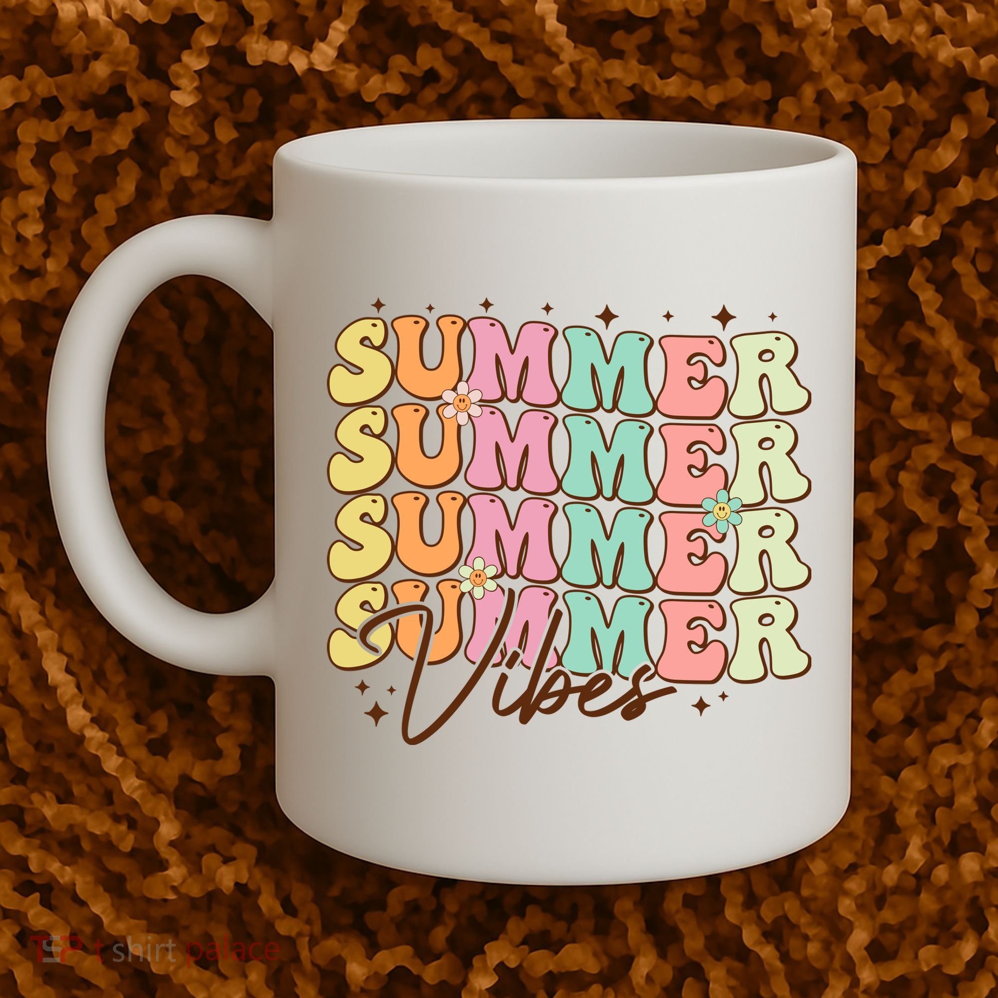 Retro Groovy Summer Vibes For  Summer Vacation Coffee Mug